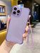 SHEIN Funda para teléfono con cadena de cristal, suave anticaída para iPhone 13 Pro - Quierox - Tienda Online