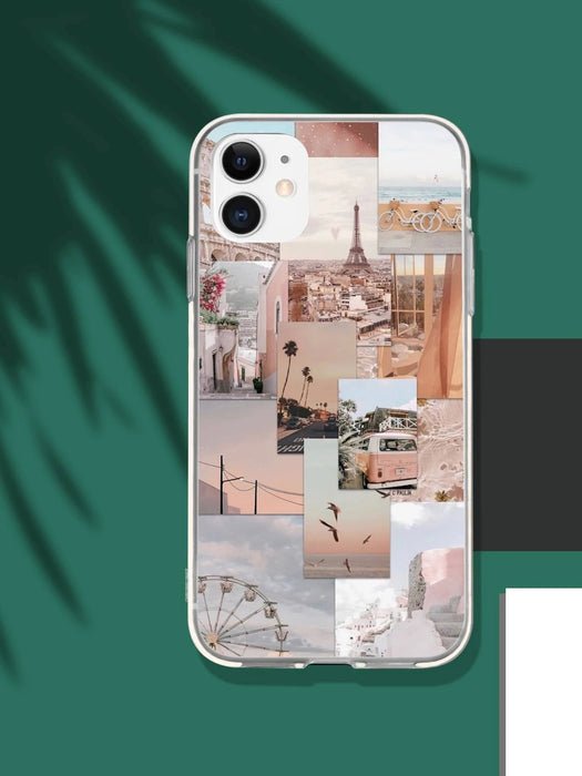 SHEIN Funda para teléfono con collage estético compatible con iphone 13 pro max - Quierox - Tienda Online