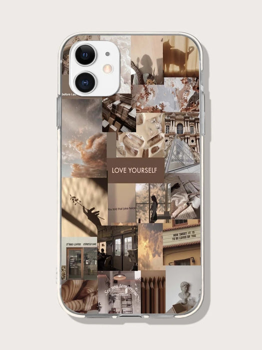 Shein Funda para teléfono con collage estético compatible con iPhone 14Promax - Quierox - Tienda Online
