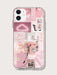 Shein Funda para teléfono con collage estético rosa compatible con iPhone 11 pro max - Quierox - Tienda Online