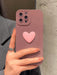 Shein Funda para teléfono con decoración de corazón 3D compatible con iPhone XS Max - Quierox - Tienda Online