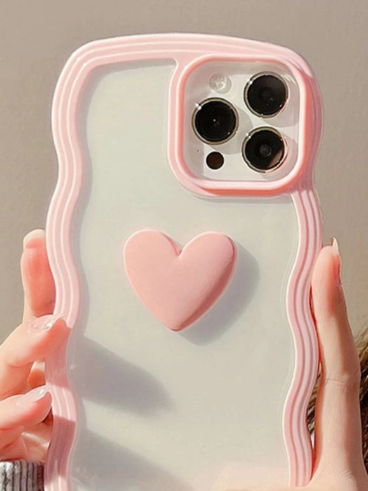 Shein Funda para teléfono con decoración de corazón anticaídas - Quierox - Tienda Online