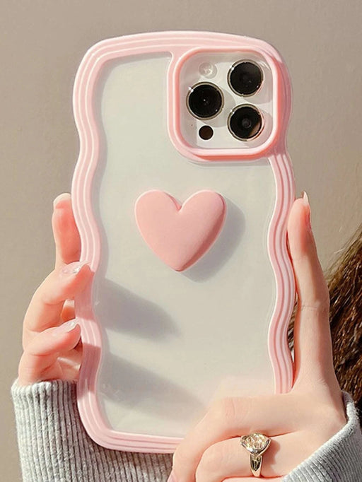 Shein Funda para teléfono con decoración de corazón anticaídas - Quierox - Tienda Online