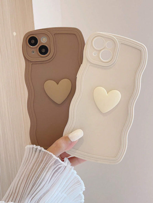 SHEIN Funda para teléfono con decoración de corazones (2 piezas) - Quierox - Tienda Online