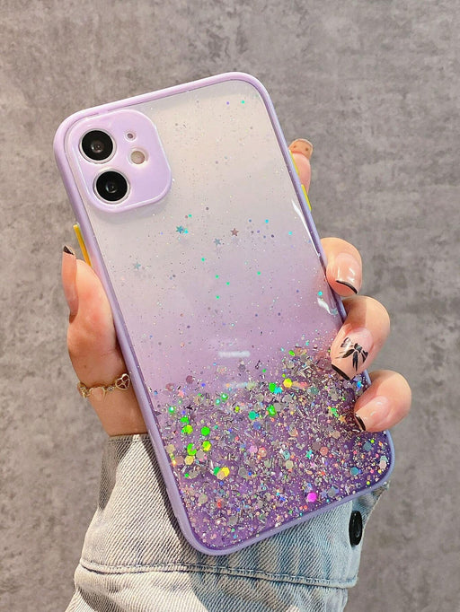 Shein Funda para teléfono con decoración de lentejuelas y degradado compatible con iPhone 11 - Quierox - Tienda Online