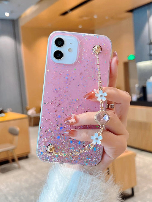 Shein funda para teléfono con diamantes de imitación y purpurina para iPhone 11 pro max - Quierox - Tienda Online