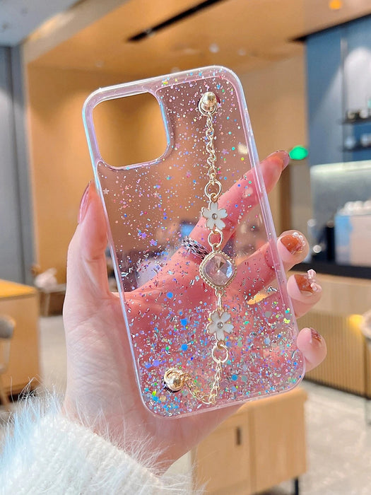 Shein funda para teléfono con diamantes de imitación y purpurina para iPhone 11 pro max - Quierox - Tienda Online