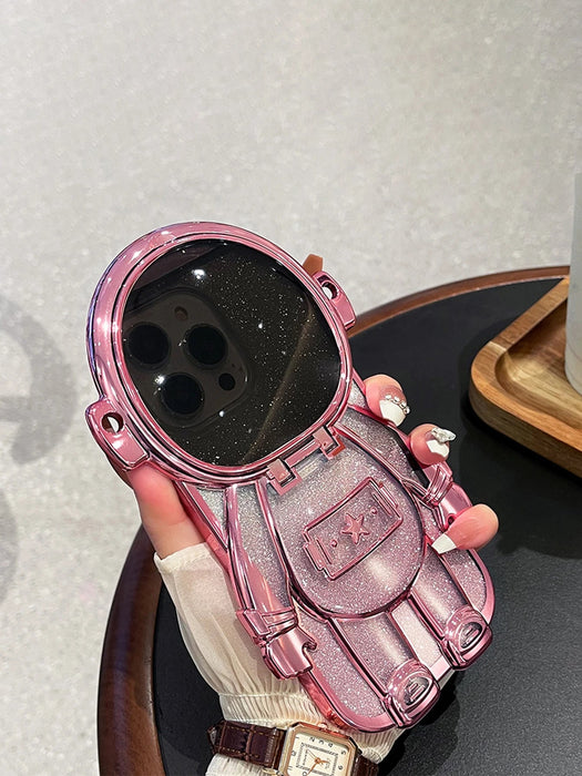 Shein Funda para teléfono con diseño de astronauta rosa kawaii para iphone 11 pro max - Quierox - Tienda Online