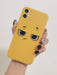 SHEIN Funda para teléfono con diseño de cara de dibujos animados divertida de Apple Yellow Edit - Quierox - Tienda Online