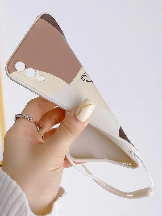 Shein Funda para teléfono con diseño de corazón y colgante anticaídas con cordón - Quierox - Tienda Online