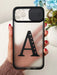 Shein Funda para teléfono con diseño de letra M y cubierta deslizante para cámara - Quierox - Tienda Online