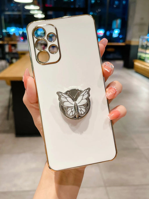 Shein Funda para teléfono con diseño de mariposa y soporte de anillo plegable, galaxy A03s - Quierox - Tienda Online