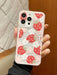 Shein Funda para teléfono con estampado de flores de verano, 1 pieza, color rosa fresa - Quierox - Tienda Online