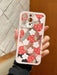Shein Funda para teléfono con estampado de flores de verano, 1 pieza, color rosa fresa - Quierox - Tienda Online