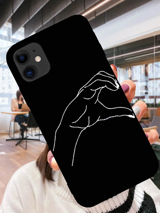 Shein Funda para teléfono con estampado de manos - Quierox - Tienda Online