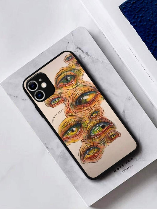 SHEIN Funda para teléfono con estampado de ojos - Quierox - Tienda Online