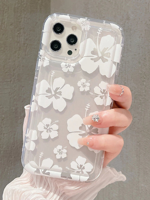 SHEIN Funda para teléfono con estampado floral de margaritas iPhone 11 - Quierox - Tienda Online