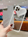 Shein Funda para teléfono con forma de corazón transparente brillante para iPhone 13 ProMax - Quierox - Tienda Online