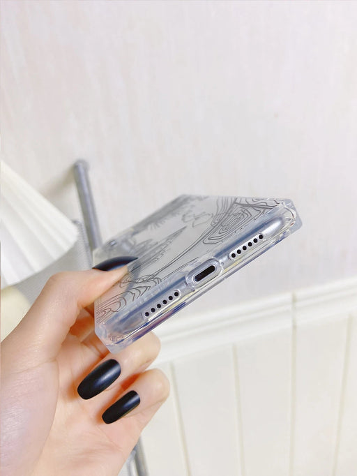 Shein Funda para teléfono con gráfico de figuras abstractas para iPhone 11 Pro Max - Quierox - Tienda Online