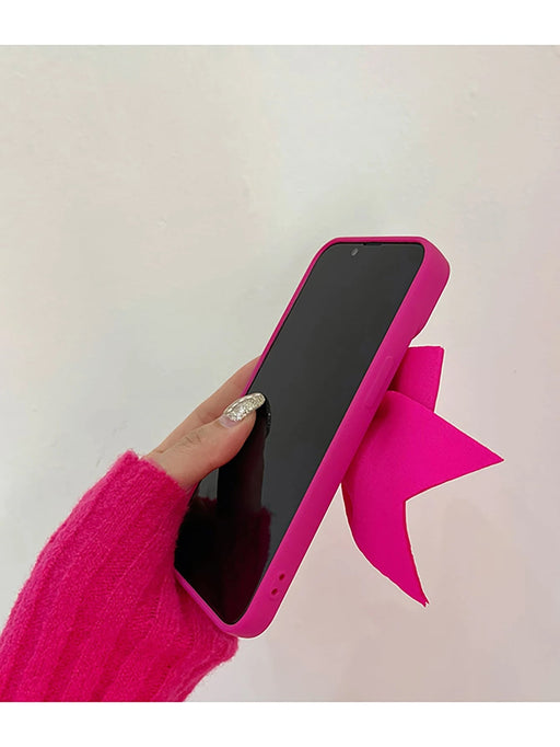 Shein Funda para teléfono con lazo de neón rosa estético, estilo kawaii, impermeable iphone 15 - Quierox - Tienda Online
