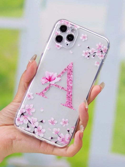 Shein Funda para teléfono con letra inicial A compatible con iPhone 12 Pro - Quierox - Tienda Online