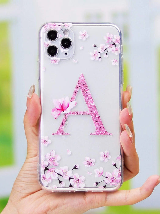 Shein Funda para teléfono con letra inicial A compatible con iPhone 12 Pro - Quierox - Tienda Online