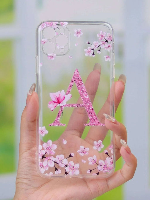 Shein Funda para teléfono con letra inicial A compatible con iPhone 12 Pro - Quierox - Tienda Online