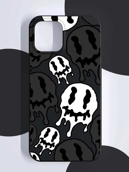 Shein Funda para teléfono con patrón de cara sonriente compatible con iPhone X - Quierox - Tienda Online
