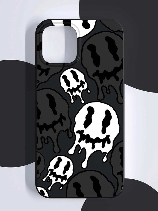 Shein Funda para teléfono con patrón de cara sonriente compatible con iPhone X - Quierox - Tienda Online