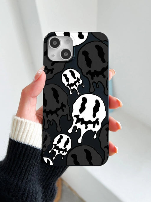 Shein Funda para teléfono con patrón de cara sonriente compatible con iPhone X - Quierox - Tienda Online