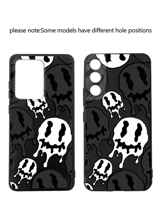 Shein Funda para teléfono con patrón de cara sonriente compatible con iPhone X - Quierox - Tienda Online
