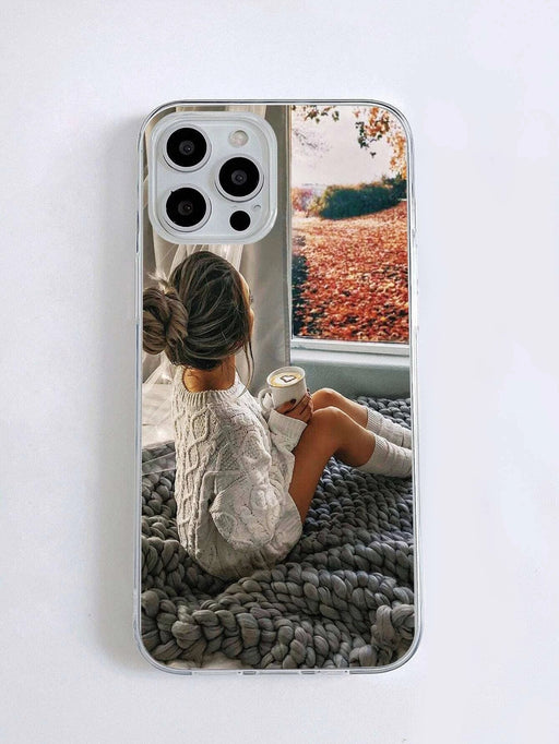 Shein Funda para teléfono con patrón de niña compatible con iPhone 12 Pro Max - Quierox - Tienda Online