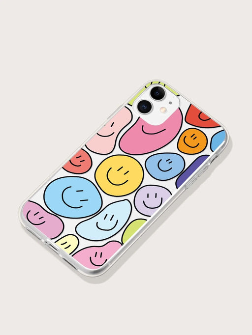 Shein Funda para teléfono con patrón de sonrisa de dibujos animados para iphone 11 pro - Quierox - Tienda Online