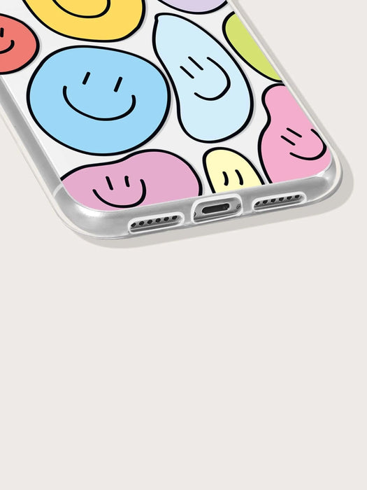 Shein Funda para teléfono con patrón de sonrisa de dibujos animados para iphone 11 pro - Quierox - Tienda Online