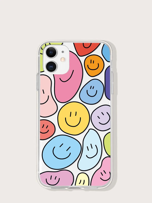 Shein Funda para teléfono con patrón de sonrisa de dibujos animados para iphone 11 pro - Quierox - Tienda Online