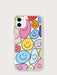 Shein Funda para teléfono con patrón de sonrisa de dibujos animados para iphone 11 pro - Quierox - Tienda Online