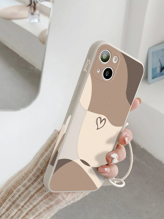 Shein Funda para teléfono de TPU con diseño de 1 pieza con cordón en forma de corazón iphone 7/8/SE2 - Quierox - Tienda Online