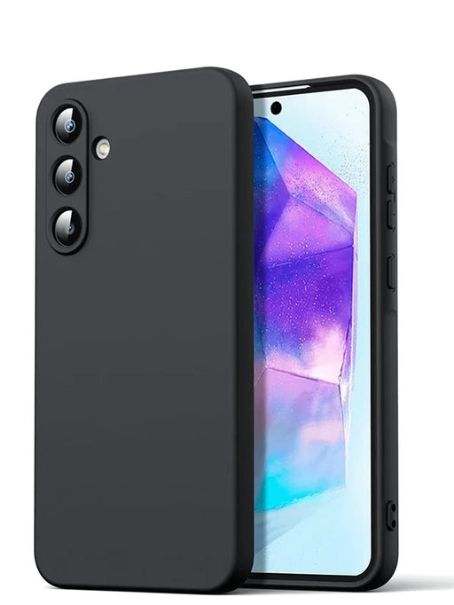 SHEIN Funda para teléfono de TPU negra sólida, a prueba de golpes para Galaxia A04E - Quierox - Tienda Online