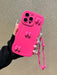 Shein Funda para teléfono rosa intenso con lazo y volantes, anticaídas, compatible con iPhone 14 pro max - Quierox - Tienda Online