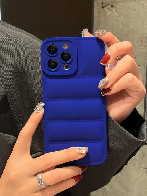 SHEIN Funda para teléfono sólida y acolchada compatible con iPhone 11 pro max - Quierox - Tienda Online