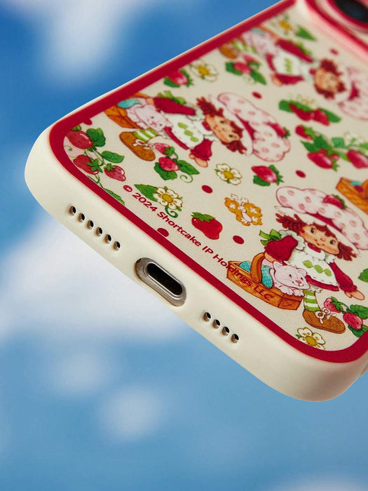 SHEIN Funda para teléfono Strawberry Shortcake X SHEIN con estampado floral para iPhone 7/8/SE2 - Quierox - Tienda Online