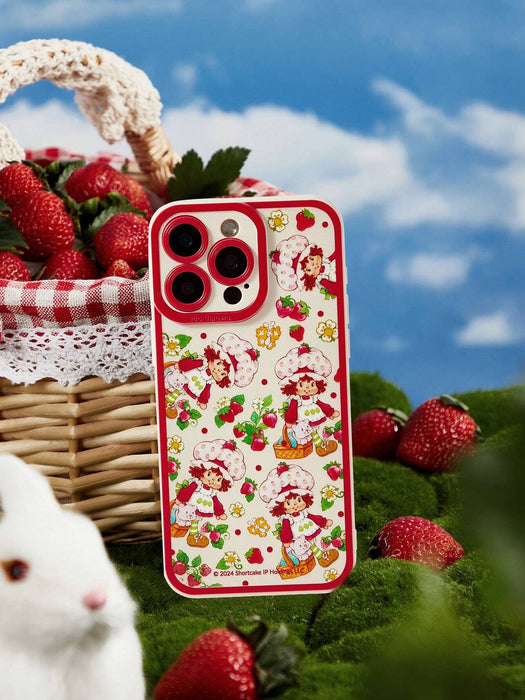 SHEIN Funda para teléfono Strawberry Shortcake X SHEIN con estampado floral para iPhone 7/8/SE2 - Quierox - Tienda Online