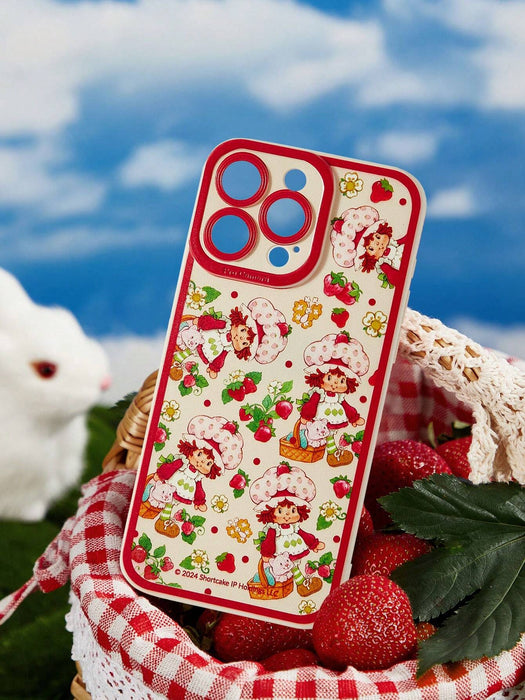 SHEIN Funda para teléfono Strawberry Shortcake X SHEIN con estampado floral para iPhone 7/8/SE2 - Quierox - Tienda Online