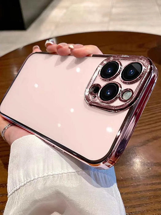 Shein Funda para teléfono transparente galvanizada de Apple compatible con iPhone - Quierox - Tienda Online