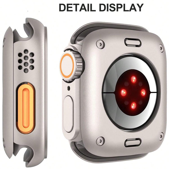 Shein Funda protectora de pantalla Series 9/8/7/6/5/4/SE 2, cubierta frontal y trasera compatible con 45 mm, 41 mm, 44 mm y 40 mm - Quierox - Tienda Online