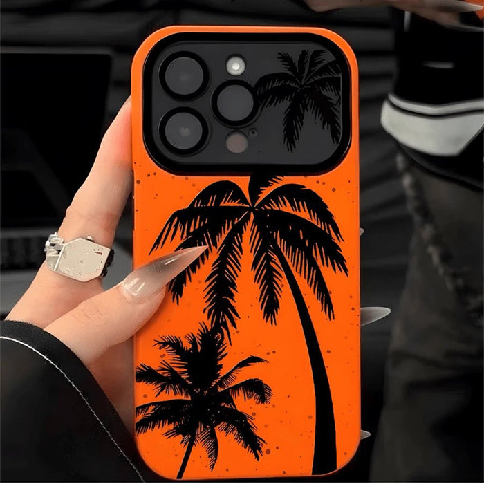 SHEIN Funda protectora de TPU con diseño de palmera y ventana grande, anticaída - Quierox - Tienda Online