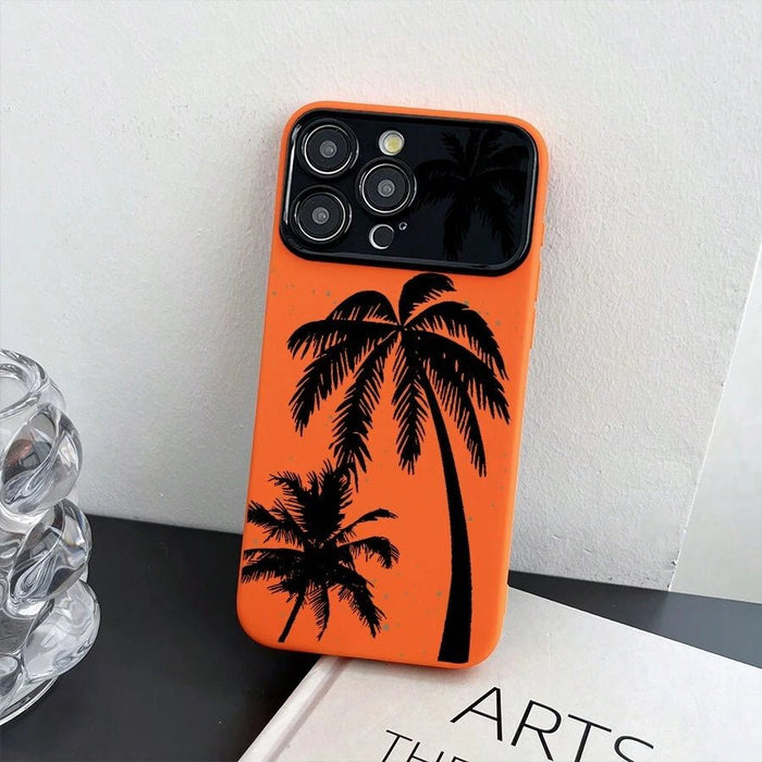 SHEIN Funda protectora de TPU con diseño de palmera y ventana grande, anticaída - Quierox - Tienda Online