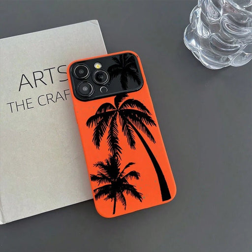 SHEIN Funda protectora de TPU con diseño de palmera y ventana grande, anticaída - Quierox - Tienda Online