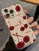 Shein Funda protectora gruesa para teléfono transparente y con diseño de cerezas para iphone XR - Quierox - Tienda Online