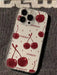 Shein Funda protectora gruesa para teléfono transparente y con diseño de cerezas para iphone XR - Quierox - Tienda Online